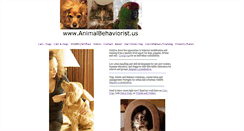 Desktop Screenshot of animalbehaviorist.us