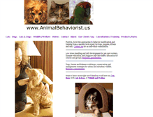 Tablet Screenshot of animalbehaviorist.us